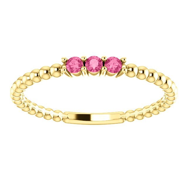14KT GOLD 0.12 CTW PINK TOURMALINE 3 STONE BEADED RING 4 / White,4 / Yellow,4 / Rose,4.5 / White,4.5 / Yellow,4.5 / Rose,5 / White,5 / Yellow,5 / Rose,5.5 / White,5.5 / Yellow,5.5 / Rose,6 / White,6 / Yellow,6 / Rose,6.5 / White,6.5 / Yellow,6.5 / Rose,7 / White,7 / Yellow,7 / Rose,7.5 / White,7.5 / Yellow,7.5 / Rose,8 / White,8 / Yellow,8 / Rose,8.5 / White,8.5 / Yellow,8.5 / Rose,9 / White,9 / Yellow,9 / Rose