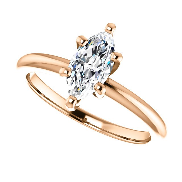 14KT GOLD 3/4 CT MARQUISE DIAMOND SOLITAIRE RING – GDS