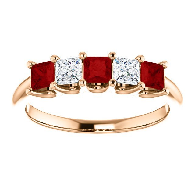 14KT GOLD 0.60 CTW RUBY & 0.33 CTW DIAMOND SQUARE 5 STONE BAND 4 / Rose,4 / White,4 / Yellow,4.5 / Rose,4.5 / White,4.5 / Yellow,5 / Rose,5 / White,5 / Yellow,5.5 / Rose,5.5 / White,5.5 / Yellow,6 / Rose,6 / White,6 / Yellow,6.5 / Rose,6.5 / White,6.5 / Yellow,7 / Rose,7 / White,7 / Yellow,7.5 / Rose,7.5 / White,7.5 / Yellow,8 / Rose,8 / White,8 / Yellow,8.5 / Rose,8.5 / White,8.5 / Yellow,9 / Rose,9 / White,9 / Yellow