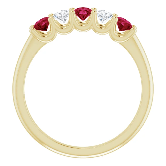 14KT GOLD 0.96 CTW RUBY & 0.50 CTW DIAMOND OVAL 5 STONE BAND 4 / Rose,4 / White,4 / Yellow,4.5 / Rose,4.5 / White,4.5 / Yellow,5 / Rose,5 / White,5 / Yellow,5.5 / Rose,5.5 / White,5.5 / Yellow,6 / Rose,6 / White,6 / Yellow,6.5 / Rose,6.5 / White,6.5 / Yellow,7 / Rose,7 / White,7 / Yellow,7.5 / Rose,7.5 / White,7.5 / Yellow,8 / Rose,8 / White,8 / Yellow,8.5 / Rose,8.5 / White,8.5 / Yellow,9 / Rose,9 / White,9 / Yellow