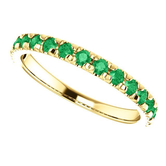 14KT Gold 0.60 CTW Emerald French-Set Anniversary Band 4 / Rose,4 / White,4 / Yellow,4.5 / Rose,4.5 / White,4.5 / Yellow,5 / Rose,5 / White,5 / Yellow,5.5 / Rose,5.5 / White,5.5 / Yellow,6 / Rose,6 / White,6 / Yellow,6.5 / Rose,6.5 / White,6.5 / Yellow,7 / Rose,7 / White,7 / Yellow,7.5 / Rose,7.5 / White,7.5 / Yellow,8 / Rose,8 / White,8 / Yellow,8.5 / Rose,8.5 / White,8.5 / Yellow,9 / Rose,9 / White,9 / Yellow