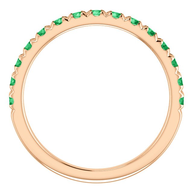 14KT Gold 0.60 CTW Emerald French-Set Anniversary Band 4 / Rose,4 / White,4 / Yellow,4.5 / Rose,4.5 / White,4.5 / Yellow,5 / Rose,5 / White,5 / Yellow,5.5 / Rose,5.5 / White,5.5 / Yellow,6 / Rose,6 / White,6 / Yellow,6.5 / Rose,6.5 / White,6.5 / Yellow,7 / Rose,7 / White,7 / Yellow,7.5 / Rose,7.5 / White,7.5 / Yellow,8 / Rose,8 / White,8 / Yellow,8.5 / Rose,8.5 / White,8.5 / Yellow,9 / Rose,9 / White,9 / Yellow