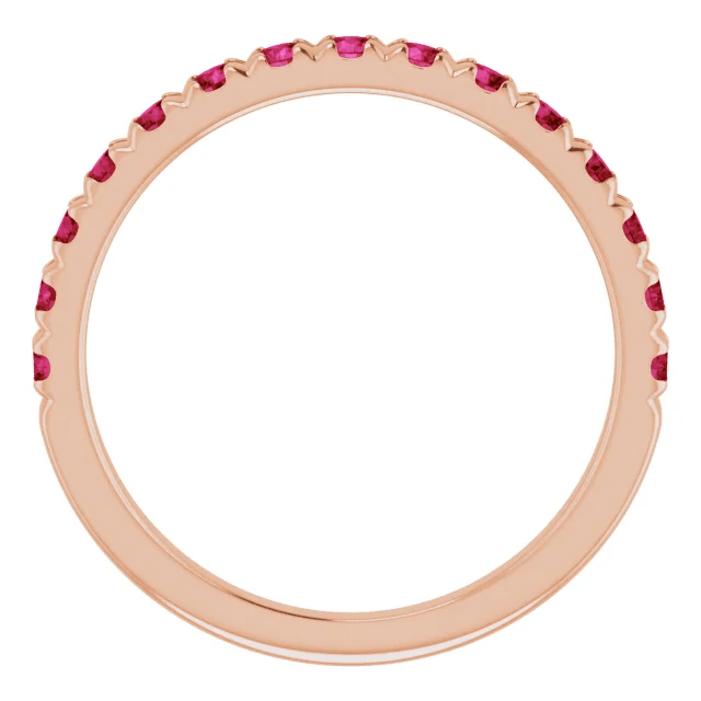14KT GOLD 0.60 CTW RUBY FRENCH-SET ANNIVERSARY BAND 4 / Rose,4 / White,4 / Yellow,4.5 / Rose,4.5 / White,4.5 / Yellow,5 / Rose,5 / White,5 / Yellow,5.5 / Rose,5.5 / White,5.5 / Yellow,6 / Rose,6 / White,6 / Yellow,6.5 / Rose,6.5 / White,6.5 / Yellow,7 / Rose,7 / White,7 / Yellow,7.5 / Rose,7.5 / White,7.5 / Yellow,8 / Rose,8 / White,8 / Yellow,8.5 / Rose,8.5 / White,8.5 / Yellow,9 / Rose,9 / White,9 / Yellow