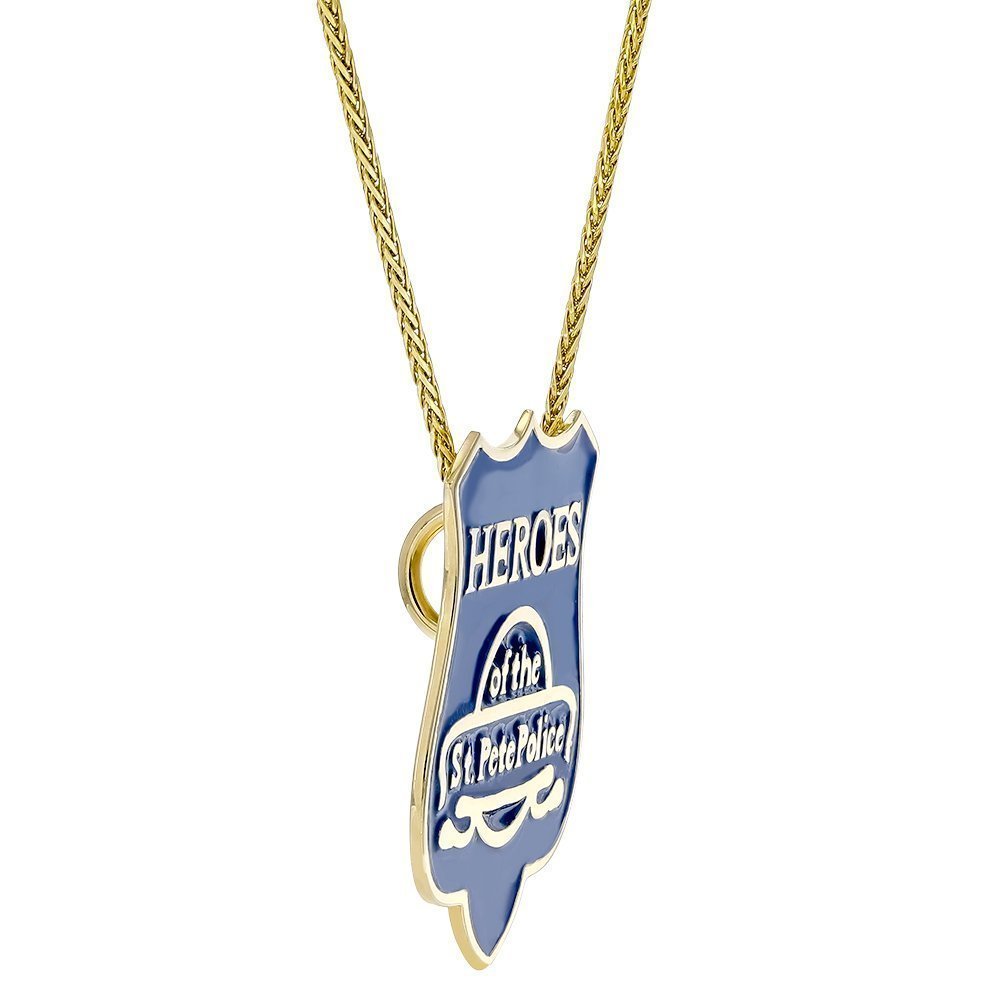 14Kt Heroes Of The St. Pete Police Pendant No Thanks,16 Inch,18 Inch,20 Inch,24 Inch