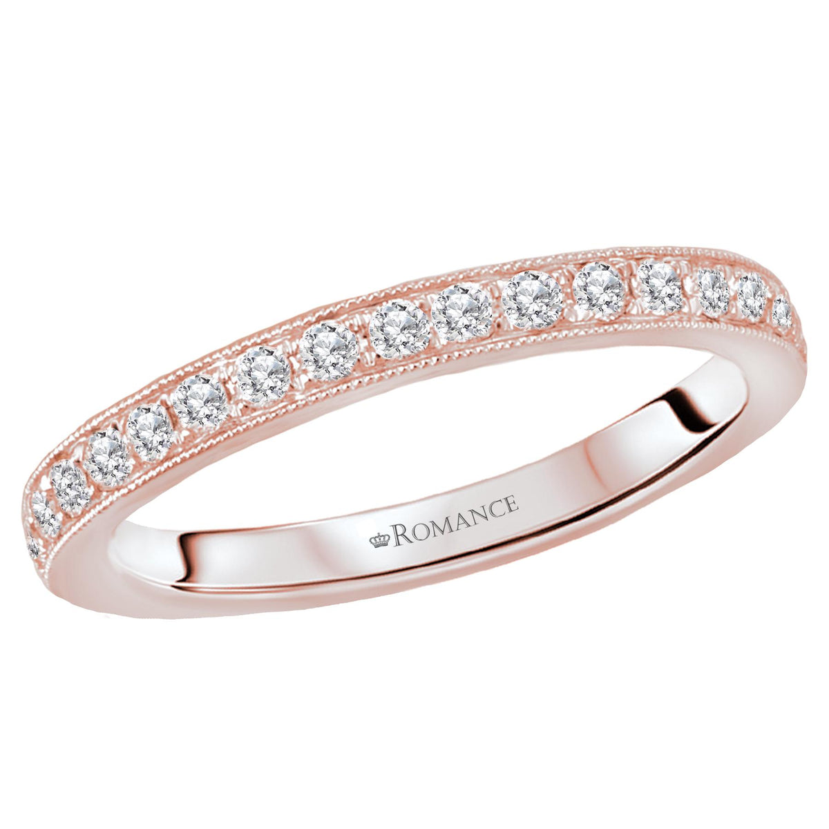 14KT Gold 1/3 CTW Round Diamond 23 Stone Band Rose / 4,Rose / 4.5,Rose / 5,Rose / 5.5,Rose / 6,Rose / 6.5,Rose / 7,Rose / 7.5,Rose / 8,Rose / 8.5,Rose / 9