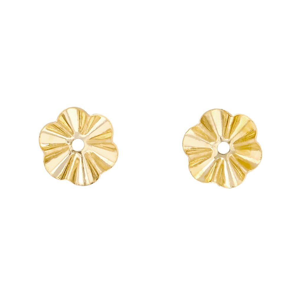 14KT Yellow Gold Gold Buttercup Earring Jackets