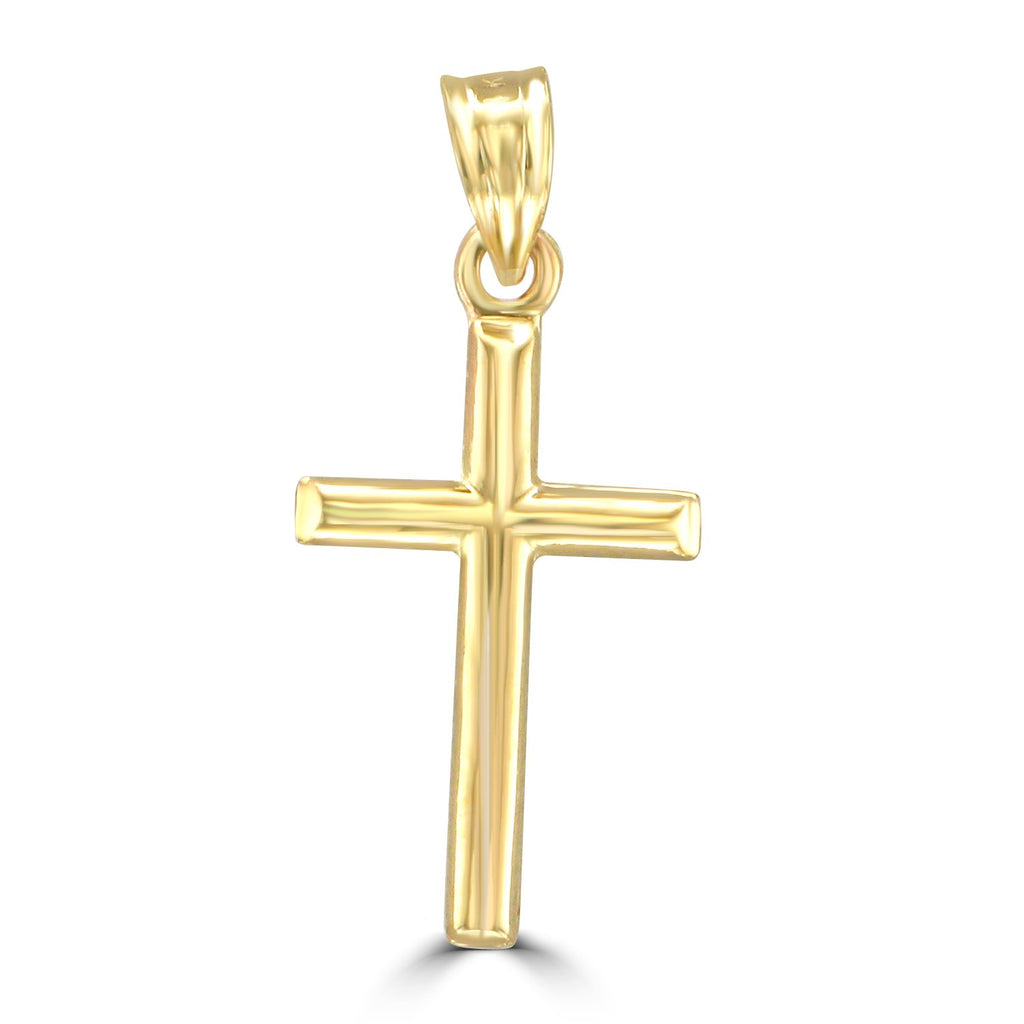 14KT Yellow Gold High Polished Cross Pendant