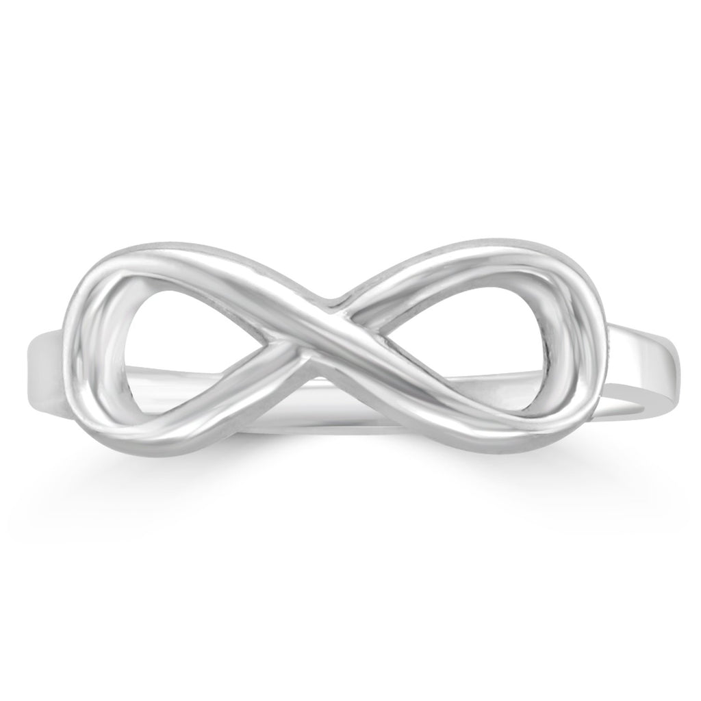 Sterling Silver Infinity Ring 4,4.5,5,5.5,6,6.5,7,7.5,8,8.5,9