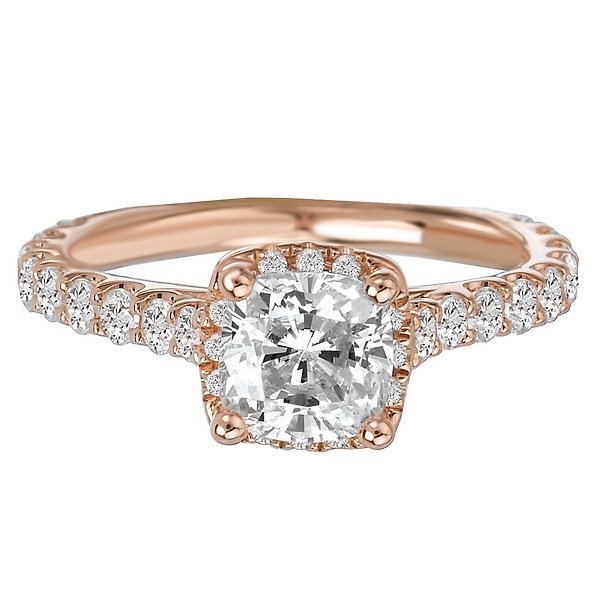 18KT Gold 5/8 CTW Diamond Halo Setting for 1-1.25 CT Cushion 4 / Rose,4 / White,4.5 / Rose,4.5 / White,5 / Rose,5 / White,5.5 / Rose,5.5 / White,6 / Rose,6 / White,6.5 / Rose,6.5 / White,7 / Rose,7 / White,7.5 / Rose,7.5 / White,8 / Rose,8 / White,8.5 / Rose,8.5 / White,9 / Rose,9 / White