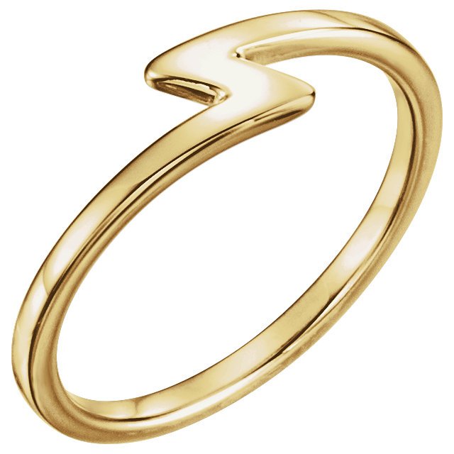 14KT Gold Notched Stackable Ring 4 / Yellow,4.5 / Yellow,5 / Yellow,5.5 / Yellow,6 / Yellow,6.5 / Yellow,7 / Yellow,7.5 / Yellow,8 / Yellow,8.5 / Yellow,9 / Yellow