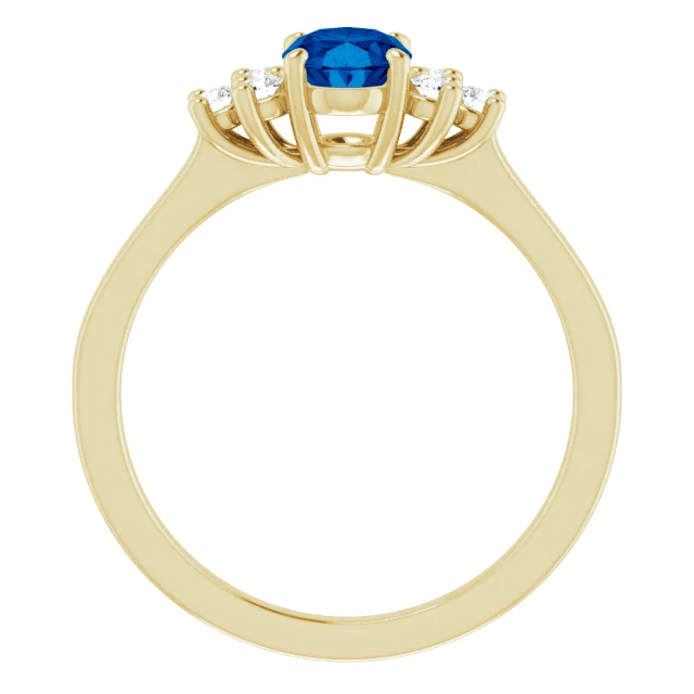 14KT GOLD 1.10 CT OVAL SAPPHIRE AND 1/5 CTW DIAMOND RING 4 / White,4 / Yellow,4.5 / White,4.5 / Yellow,5 / White,5 / Yellow,5.5 / White,5.5 / Yellow,6 / White,6 / Yellow,6.5 / White,6.5 / Yellow,7 / White,7 / Yellow,7.5 / White,7.5 / Yellow,8 / White,8 / Yellow,8.5 / White,8.5 / Yellow,9 / White,9 / Yellow
