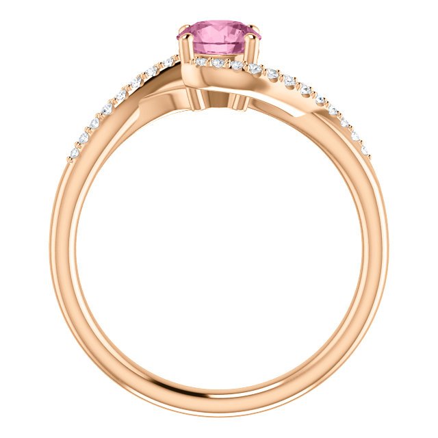 14KT Gold Passion Pink Topaz & 1/10 CTW Diamond Accent Bypass Ring 4 / Rose,4 / White,4 / Yellow,4.5 / Rose,4.5 / White,4.5 / Yellow,5 / Rose,5 / White,5 / Yellow,5.5 / Rose,5.5 / White,5.5 / Yellow,6 / Rose,6 / White,6 / Yellow,6.5 / Rose,6.5 / White,6.5 / Yellow,7 / Rose,7 / White,7 / Yellow,7.5 / Rose,7.5 / White,7.5 / Yellow,8 / Rose,8 / White,8 / Yellow,8.5 / Rose,8.5 / White,8.5 / Yellow,9 / Rose,9 / White,9 / Yellow