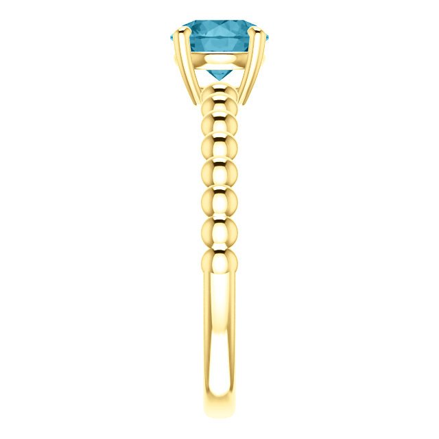 14KT GOLD 1.05 CT LONDON BLUE TOPAZ BEADED SOLITAIRE RING 4 / White,4 / Yellow,4 / Rose,4.5 / White,4.5 / Yellow,4.5 / Rose,5 / White,5 / Yellow,5 / Rose,5.5 / White,5.5 / Yellow,5.5 / Rose,6 / White,6 / Yellow,6 / Rose,6.5 / White,6.5 / Yellow,6.5 / Rose,7 / White,7 / Yellow,7 / Rose,7.5 / White,7.5 / Yellow,7.5 / Rose,8 / White,8 / Yellow,8 / Rose,8.5 / White,8.5 / Yellow,8.5 / Rose,9 / White,9 / Yellow,9 / Rose