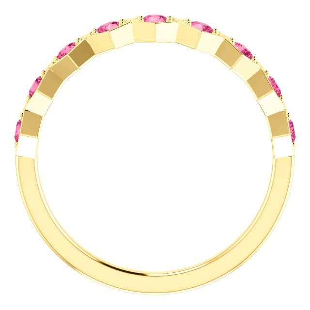 14KT GOLD 0.45 CTW PINK TOURMALINE HEXAGONAL STACKABLE RING 4 / Yellow,4 / White,4 / Rose,4.5 / Yellow,4.5 / White,4.5 / Rose,5 / Yellow,5 / White,5 / Rose,5.5 / Yellow,5.5 / White,5.5 / Rose,6 / Yellow,6 / White,6 / Rose,6.5 / Yellow,6.5 / White,6.5 / Rose,7 / Yellow,7 / White,7 / Rose,7.5 / Yellow,7.5 / White,7.5 / Rose,8 / Yellow,8 / White,8 / Rose,8.5 / Yellow,8.5 / White,8.5 / Rose,9 / Yellow,9 / White,9 / Rose