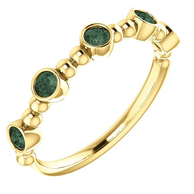 14KT Gold .40 CTW Alexandrite Bezel-Set 5 Stone Beaded Stackable Ring Lab-Created / 4 / Yellow,Lab-Created / 4.5 / Yellow,Lab-Created / 5 / Yellow,Lab-Created / 5.5 / Yellow,Lab-Created / 6 / Yellow,Lab-Created / 6.5 / Yellow,Lab-Created / 7 / Yellow,Lab-Created / 7.5 / Yellow,Lab-Created / 8 / Yellow,Lab-Created / 8.5 / Yellow,Lab-Created / 9 / Yellow,Genuine / 4 / Yellow,Genuine / 4.5 / Yellow,Genuine / 5 / Yellow,Genuine / 5.5 / Yellow,Genuine / 6 / Yellow,Genuine / 6.5 / Yellow,Genuine / 7 / Yellow,Genu