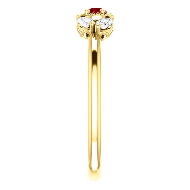 14KT GOLD 0.27 CTW RUBY & 0.12 CTW DIAMOND ACCENT RING 4 / White,4 / Yellow,4 / Rose,4.5 / White,4.5 / Yellow,4.5 / Rose,5 / White,5 / Yellow,5 / Rose,5.5 / White,5.5 / Yellow,5.5 / Rose,6 / White,6 / Yellow,6 / Rose,6.5 / White,6.5 / Yellow,6.5 / Rose,7 / White,7 / Yellow,7 / Rose,7.5 / White,7.5 / Yellow,7.5 / Rose,8 / White,8 / Yellow,8 / Rose,8.5 / White,8.5 / Yellow,8.5 / Rose,9 / White,9 / Yellow,9 / Rose