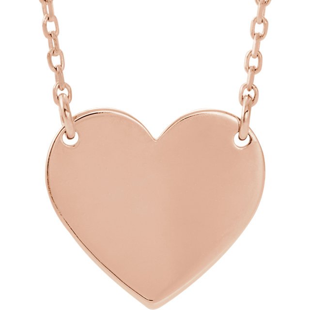 14KT GOLD HEART ONE LETTER ENGRAVEABLE NECKLACE No Color / White,No Color / Yellow,No Color / Rose,Black / White,Black / Yellow,Black / Rose,Blue / White,Blue / Yellow,Blue / Rose,Brown / White,Brown / Yellow,Brown / Rose,Green / White,Green / Yellow,Green / Rose,Pink / White,Pink / Yellow,Pink / Rose,Red / White,Red / Yellow,Red / Rose