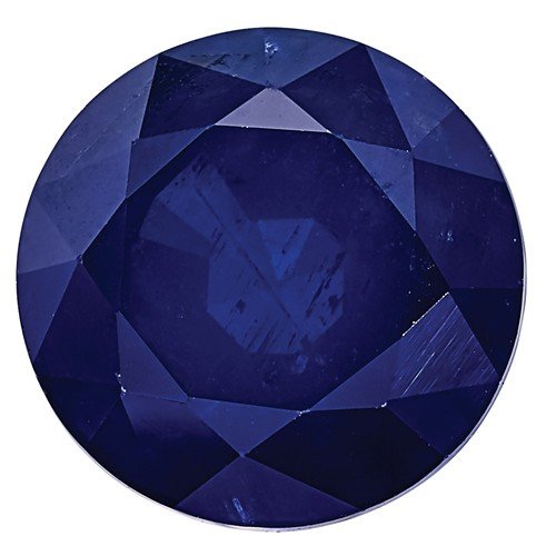 14KT GOLD 1.15 CT ROUND BLUE SAPPHIRE SOLITAIRE PENDANT White,Yellow,Rose