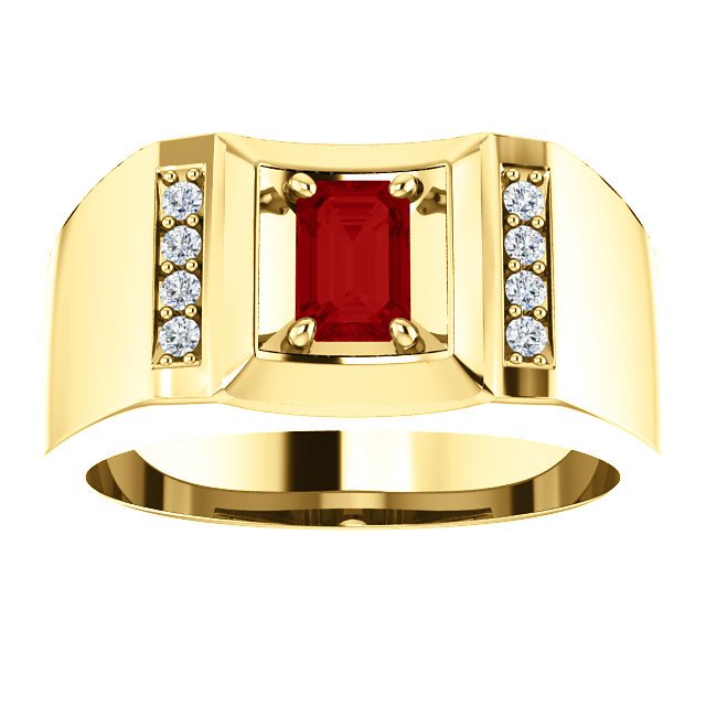 MEN'S 14KT GOLD 7/10 CT RUBY & .12 CTW DIAMOND ACCENT RING 8 / Rose,8 / White,8 / Yellow,8.5 / Rose,8.5 / White,8.5 / Yellow,9 / Rose,9 / White,9 / Yellow,9.5 / Rose,9.5 / White,9.5 / Yellow,10 / Rose,10 / White,10 / Yellow,10.5 / Rose,10.5 / White,10.5 / Yellow,11 / Rose,11 / White,11 / Yellow,11.5 / Rose,11.5 / White,11.5 / Yellow,12 / Rose,12 / White,12 / Yellow,12.5 / Rose,12.5 / White,12.5 / Yellow,13 / Rose,13 / White,13 / Yellow
