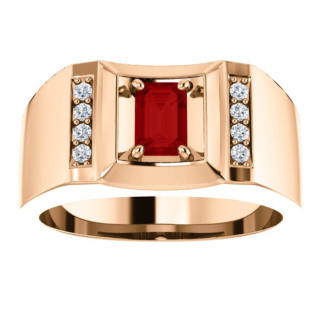 MEN'S 14KT GOLD 7/10 CT RUBY & .12 CTW DIAMOND ACCENT RING 8 / Rose,8 / White,8 / Yellow,8.5 / Rose,8.5 / White,8.5 / Yellow,9 / Rose,9 / White,9 / Yellow,9.5 / Rose,9.5 / White,9.5 / Yellow,10 / Rose,10 / White,10 / Yellow,10.5 / Rose,10.5 / White,10.5 / Yellow,11 / Rose,11 / White,11 / Yellow,11.5 / Rose,11.5 / White,11.5 / Yellow,12 / Rose,12 / White,12 / Yellow,12.5 / Rose,12.5 / White,12.5 / Yellow,13 / Rose,13 / White,13 / Yellow