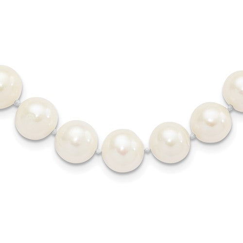 Sterling Silver 10-11 MM White Cultured Pearl Bracelet