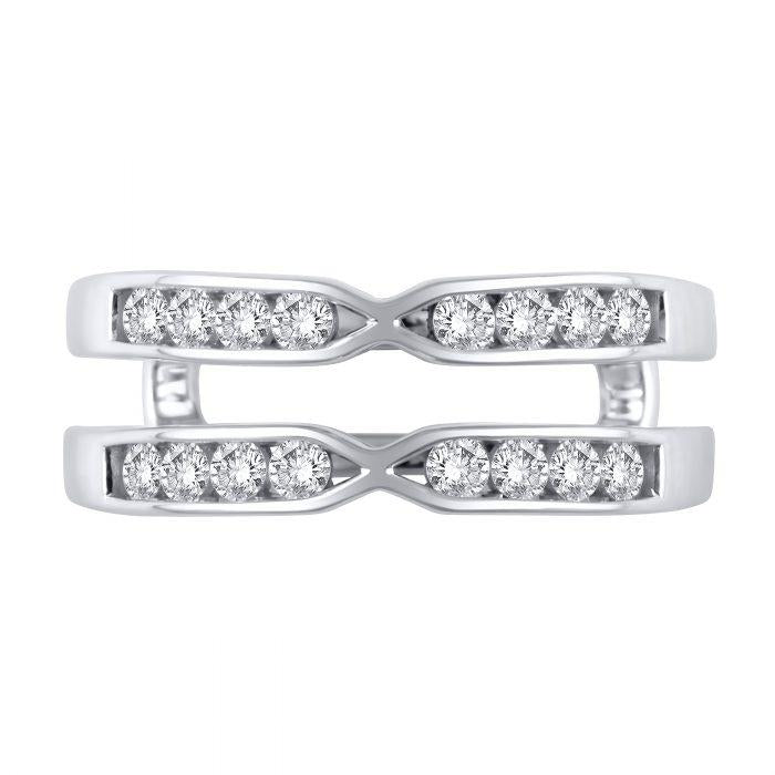 14KT Gold 1/2 CTW Diamond Pinched Channel Insert Band White / 4,White / 4.5,White / 5,White / 5.5,White / 6,White / 6.5,White / 7,White / 7.5,White / 8,White / 8.5,White / 9,White / 9.5,White / 10,Rose / 4,Rose / 4.5,Rose / 5,Rose / 5.5,Rose / 6,Rose / 6.5,Rose / 7,Rose / 7.5,Rose / 8,Rose / 8.5,Rose / 9,Rose / 9.5,Rose / 10,Yellow / 4,Yellow / 4.5,Yellow / 5,Yellow / 5.5,Yellow / 6,Yellow / 6.5,Yellow / 7,Yellow / 7.5,Yellow / 8,Yellow / 8.5,Yellow / 9,Yellow / 9.5,Yellow / 10