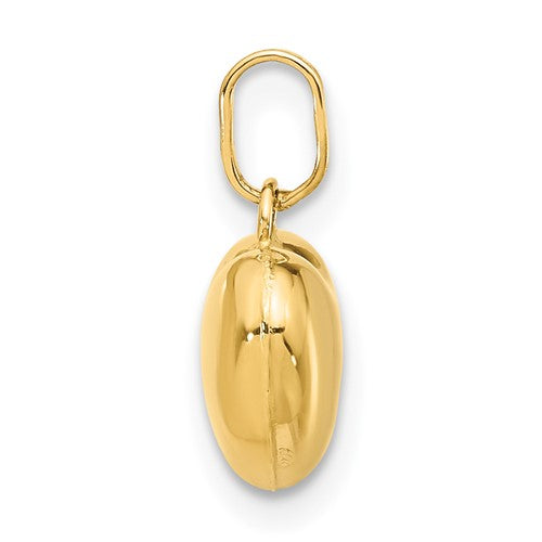 14KT Yellow Gold Small Puffed Heart Charm