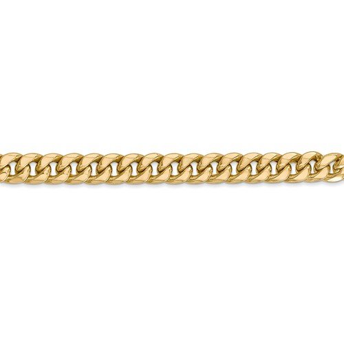 14K Yellow Gold Solid Miami Cuban Link Bracelet