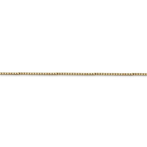 14KT Gold 1MM Box Chain Necklace - 4 Lengths 16 Inch / Yellow,18 Inch / Yellow,20 Inch / Yellow,24 Inch / Yellow