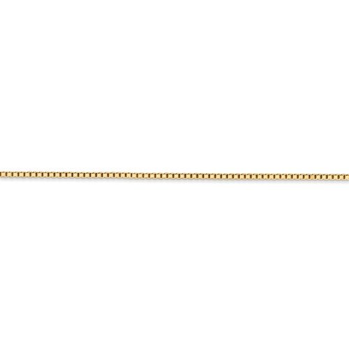 14KT Gold 1.3MM Box Chain Necklace - 4 Lengths 16 in. / Rose,16 in. / White,16 in. / Yellow,18 in. / Rose,18 in. / White,18 in. / Yellow,20 in. / Rose,20 in. / White,20 in. / Yellow,24 in. / Rose,24 in. / White,24 in. / Yellow