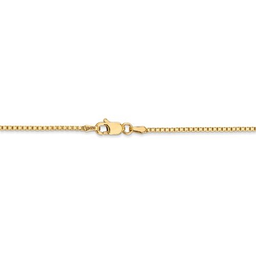 14KT Gold 1.3MM Box Chain Necklace - 4 Lengths 16 in. / Rose,16 in. / White,16 in. / Yellow,18 in. / Rose,18 in. / White,18 in. / Yellow,20 in. / Rose,20 in. / White,20 in. / Yellow,24 in. / Rose,24 in. / White,24 in. / Yellow