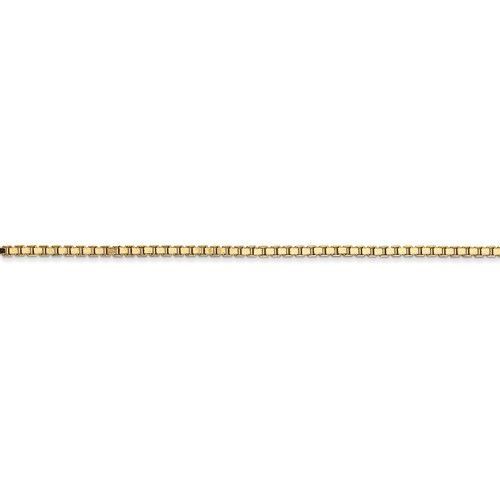 14KT Gold 1.5MM Box Chain Necklace - 4 Length 16 in. / White,16 in. / Yellow,18 in. / White,18 in. / Yellow,20 in. / White,20 in. / Yellow,24 in. / White,24 in. / Yellow