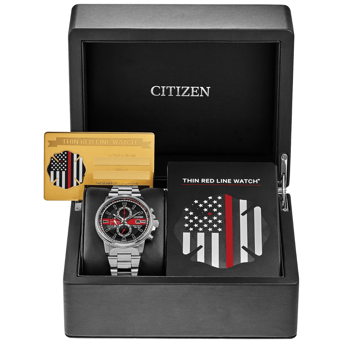 Men's Thin Red Line Watch For Fire Fighters