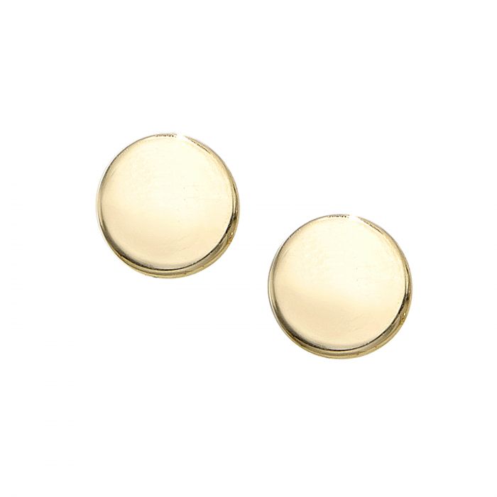 EMILIQUE 14KT YELLOW GOLD POLISHED CIRCLE EARRINGS