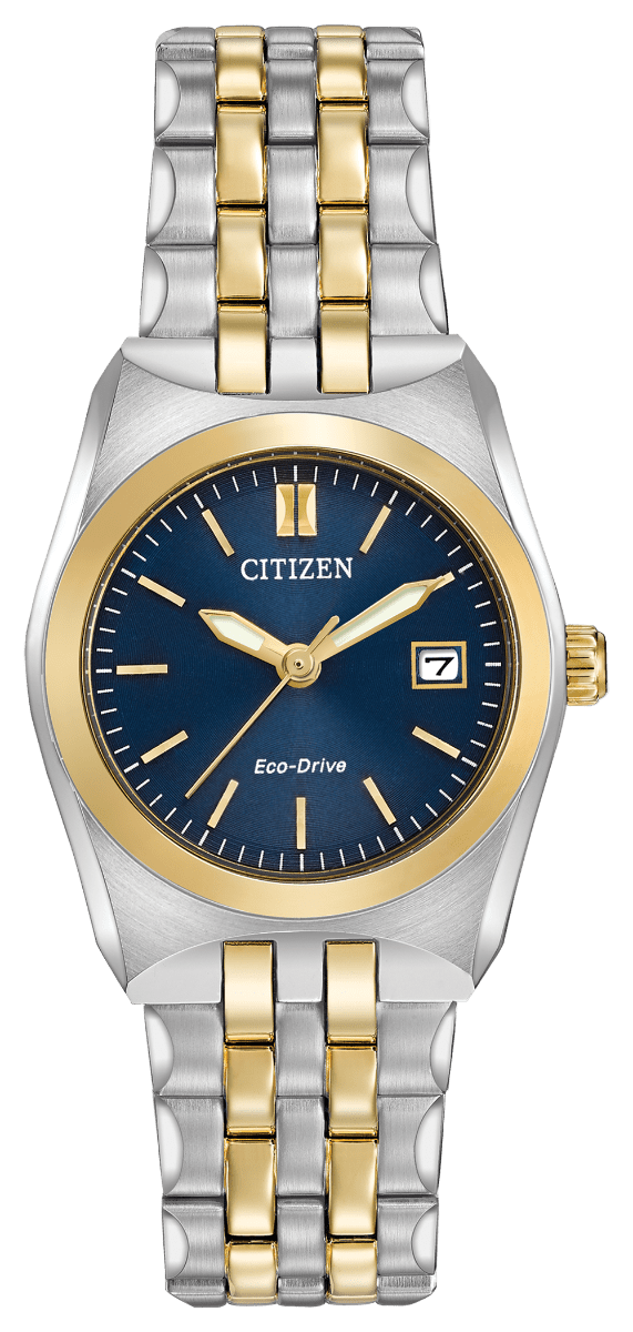 Women`s Citizen Two-Tone Corso Watch with Blue Dial
