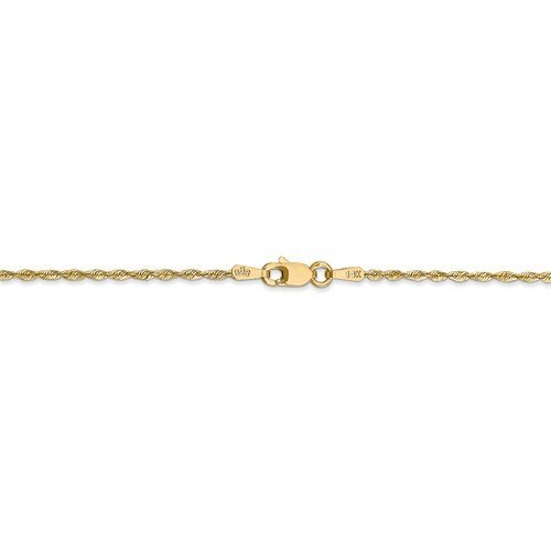 14KT YELLOW GOLD 1.5MM EXTRA LIGHTWEIGHT ROPE BRACELET-4 LENGTHS 6 Inch,7 Inch,8 Inch,9 Inch