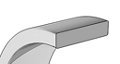 Women's Platinum 3MM Flat Wedding Band 4,4.5,5,5.5,6,6.5,7,7.5,8,8.5,9