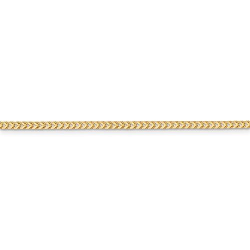 14KT GOLD 2MM FRANCO CHAIN NECKLACE - 4 LENGTHS & 2 COLORS 16 Inch / Yellow,16 Inch / White,18 Inch / Yellow,18 Inch / White,20 Inch / Yellow,20 Inch / White,24 Inch / Yellow,24 Inch / White