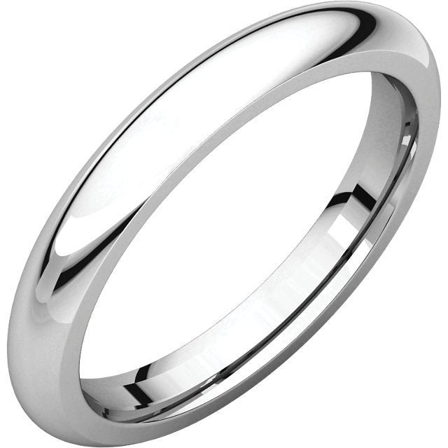 Women's 14KT Gold 3MM Comfort Fit Wedding Band 4 / White,4.5 / White,5 / White,5.5 / White,6 / White,6.5 / White,7 / White,7.5 / White,8 / White,8.5 / White,9 / White