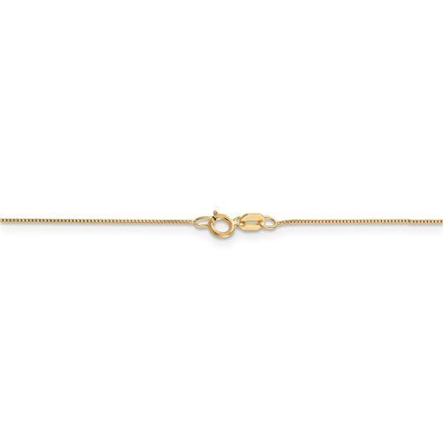 14KT GOLD 0.5MM BOX CHAIN NECKLACE - 4 LENGTHS 16 Inch / Spring Ring / White,16 Inch / Spring Ring / Yellow,16 Inch / Lobster / White,16 Inch / Lobster / Yellow,18 Inch / Spring Ring / White,18 Inch / Spring Ring / Yellow,18 Inch / Lobster / White,18 Inch / Lobster / Yellow,20 Inch / Spring Ring / White,20 Inch / Spring Ring / Yellow,20 Inch / Lobster / White,20 Inch / Lobster / Yellow,24 Inch / Spring Ring / White,24 Inch / Spring Ring / Yellow,24 Inch / Lobster / White,24 Inch / Lobster / Yellow
