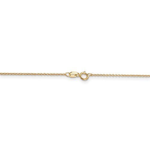 14KT Gold .9MM Cable Chain Necklace - 4 Lengths