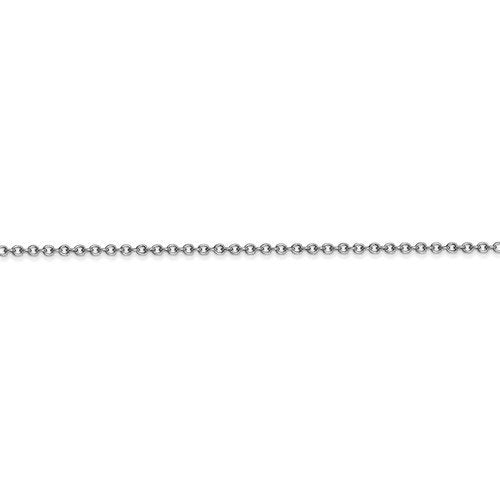14KT Gold 1.6MM Round Open Link Cable Chain Necklace - 4 Lengths 16 Inch / White,18 Inch / White,20 Inch / White,24 Inch / White