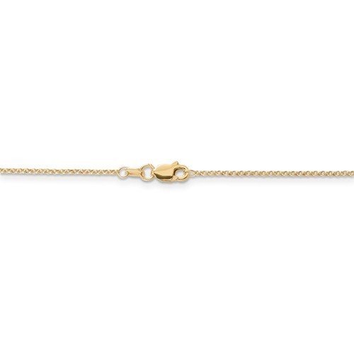14KT Gold 1.15MM Rolo Chain Necklace - 4 Lengths Available 16 Inch / White,16 Inch / Yellow,18 Inch / White,18 Inch / Yellow,20 Inch / White,20 Inch / Yellow,24 Inch / White,24 Inch / Yellow