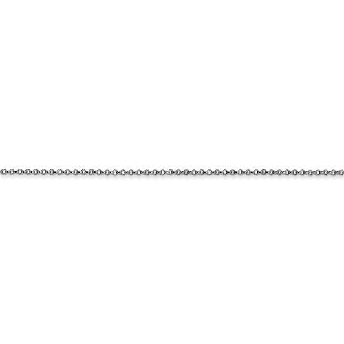 14KT Gold 1.15MM Rolo Chain Necklace - 4 Lengths Available 16 Inch / White,16 Inch / Yellow,18 Inch / White,18 Inch / Yellow,20 Inch / White,20 Inch / Yellow,24 Inch / White,24 Inch / Yellow