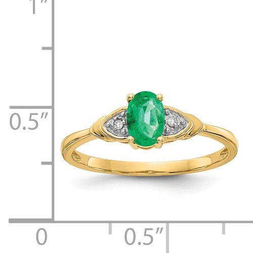 14KT Diamond And Emerald 3 Stone Style Ring 4 / White,4 / Yellow,4.5 / White,4.5 / Yellow,5 / White,5 / Yellow,5.5 / White,5.5 / Yellow,6 / White,6 / Yellow,6.5 / White,6.5 / Yellow,7 / White,7 / Yellow,7.5 / White,7.5 / Yellow,8 / White,8 / Yellow,8.5 / White,8.5 / Yellow,9 / White,9 / Yellow