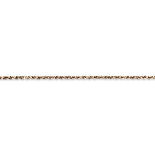 14KT Gold 1.5MM Diamond Cut Handmade Rope Chain - 4 Lengths 16 Inches / Rose,18 Inches / Rose,20 Inches / Rose,24 Inches / Rose