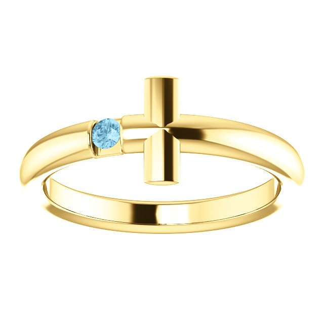 14KT GOLD ROUND AQUAMARINE SIDEWAYS CROSS RING 4 / White,4 / Yellow,4 / Rose,4.5 / White,4.5 / Yellow,4.5 / Rose,5 / White,5 / Yellow,5 / Rose,5.5 / White,5.5 / Yellow,5.5 / Rose,6 / White,6 / Yellow,6 / Rose,6.5 / White,6.5 / Yellow,6.5 / Rose,7 / White,7 / Yellow,7 / Rose,7.5 / White,7.5 / Yellow,7.5 / Rose,8 / White,8 / Yellow,8 / Rose,8.5 / White,8.5 / Yellow,8.5 / Rose,9 / White,9 / Yellow,9 / Rose