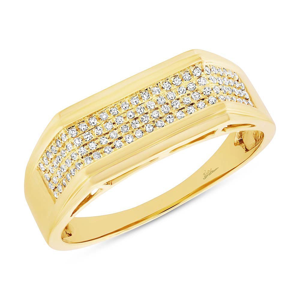 Men's 14KT Gold .24 CTW Diamond Fashion Ring Yellow