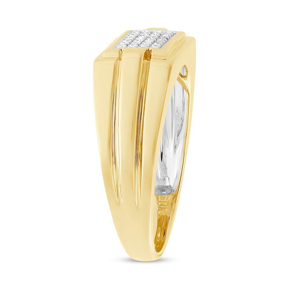 Men's 14KT Gold .14 CTW Diamond Fashion Ring White,Yellow