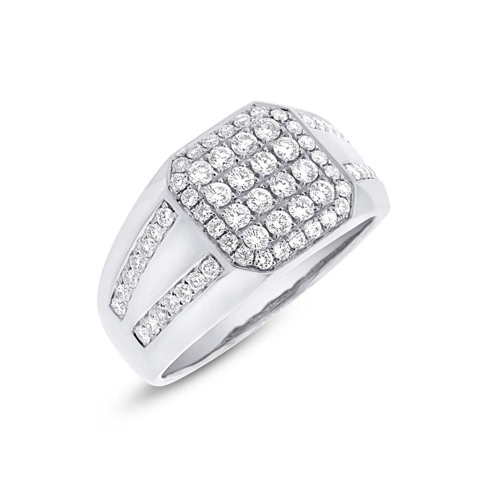 Men's 14KT Gold 1.15 CTW Diamond Fashion Ring 8 / White,8.5 / White,9 / White,9.5 / White,10 / White,10.5 / White,11 / White,11.5 / White,12 / White,12.5 / White,13 / White